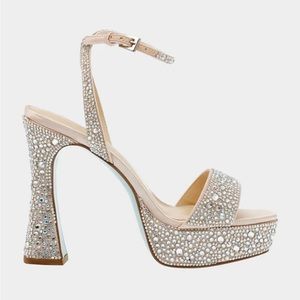 Betsy Johnson Rhinestone Wedding Shoes